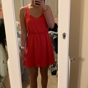Orange/Red Mini Dress